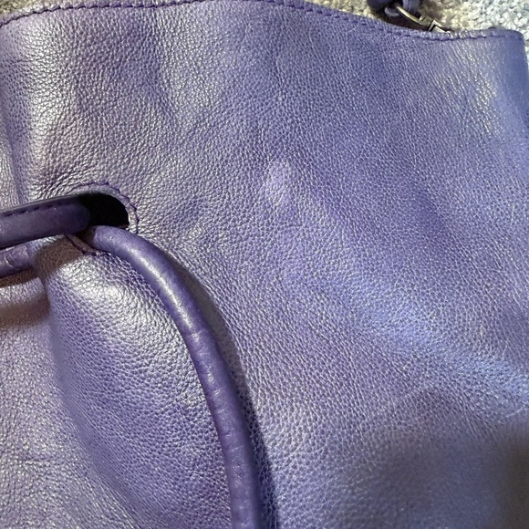 NWT Free People Head Over Heels Purple Leather Satchel Boho Women One Size - Picture 7 of 13